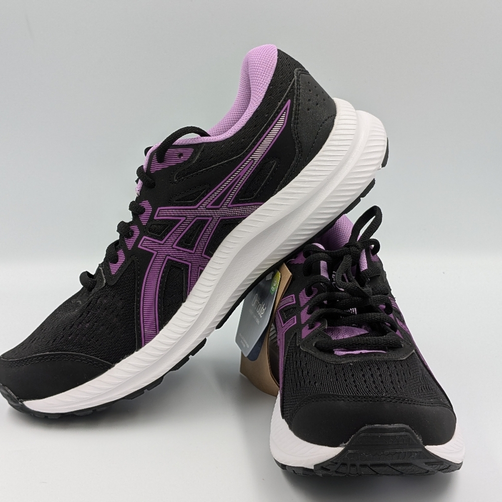 ASICS GEL-Contend 8 Women’s Size 8.5 Black Pink Running Shoes NWT